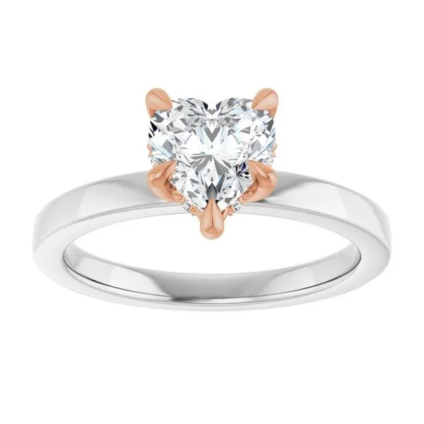 Claw-Prong Hidden Halo-Style Engagement Ring Image 3 Jimmy Smith Jewelers Decatur, AL