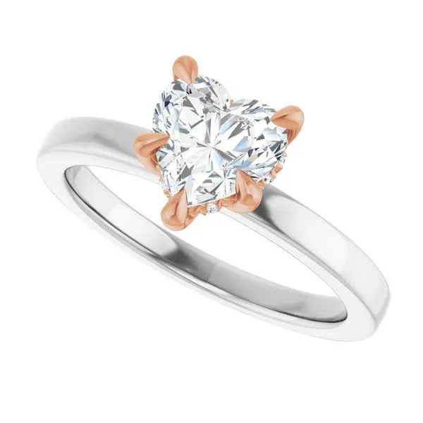 Claw-Prong Hidden Halo-Style Engagement Ring Image 5 Morin Jewelers Southbridge, MA