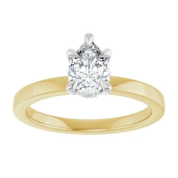Claw-Prong Hidden Halo-Style Engagement Ring Image 3 Austin's Fine Diamonds & Jewelry Lyndhurst, NJ