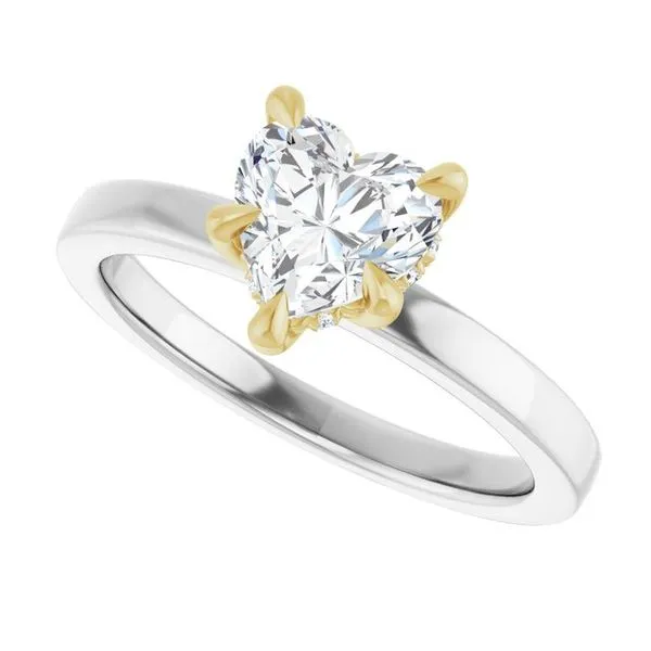 Claw-Prong Hidden Halo-Style Engagement Ring Image 5 Arezzo Jewelers Elmwood Park, IL