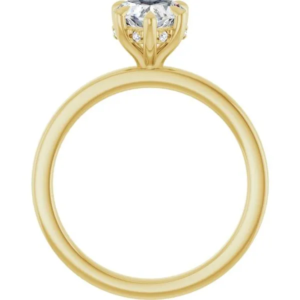 Claw-Prong Hidden Halo-Style Engagement Ring Image 2 Paul James Jewelers Angels Camp, CA