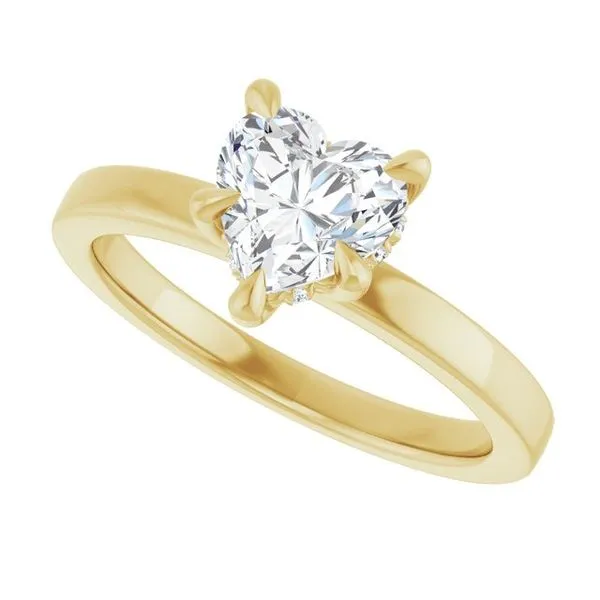 Claw-Prong Hidden Halo-Style Engagement Ring Image 5 Michael Szwed Jewelers Longmeadow, MA