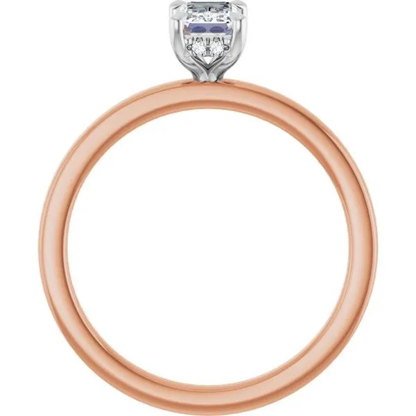 Claw-Prong Hidden Halo-Style Engagement Ring Image 2 Clater Jewelers Louisville, KY