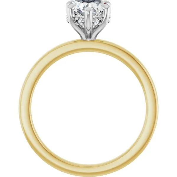 Claw-Prong Hidden Halo-Style Engagement Ring Image 2 Austin's Fine Diamonds & Jewelry Lyndhurst, NJ