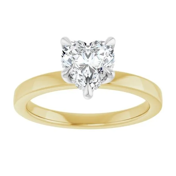 Claw-Prong Hidden Halo-Style Engagement Ring Image 3 Don's Jewelry & Design Washington, IA