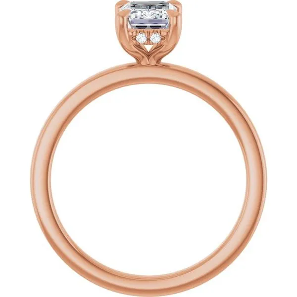 Claw-Prong Hidden Halo-Style Engagement Ring Image 2 Natale Jewelers Sewell, NJ