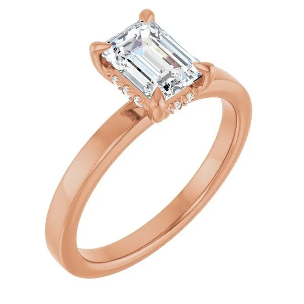 Claw-Prong Hidden Halo-Style Engagement Ring Clater Jewelers Louisville, KY