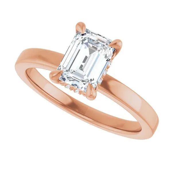 Claw-Prong Hidden Halo-Style Engagement Ring Image 5 Futer Bros Jewelers York, PA