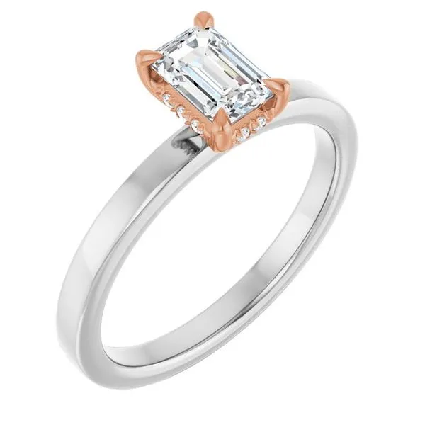 Claw-Prong Hidden Halo-Style Engagement Ring The Jewelry Source El Segundo, CA