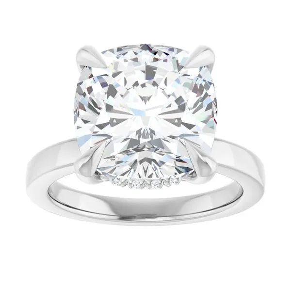 Claw-Prong Hidden Halo-Style Engagement Ring Image 3 Shipley's Fine Jewelry Hampstead, MD