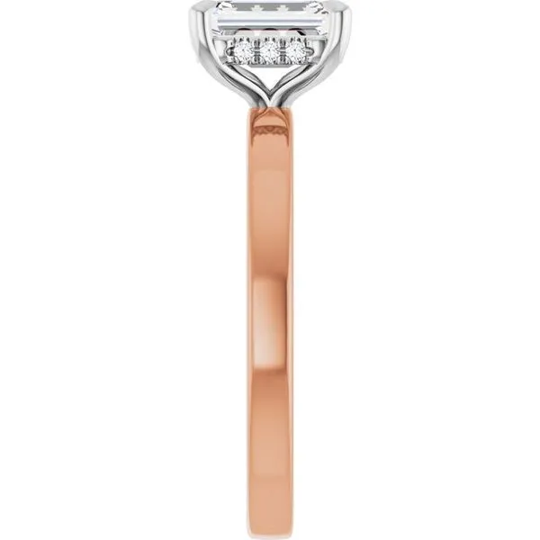 Claw-Prong Hidden Halo-Style Engagement Ring Image 4 Northwood Jewelers Northwood, OH