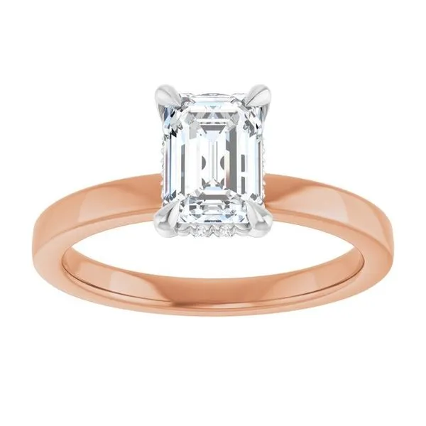 Claw-Prong Hidden Halo-Style Engagement Ring Image 3 Paul James Jewelers Angels Camp, CA