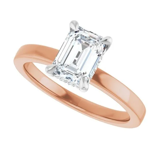 Claw-Prong Hidden Halo-Style Engagement Ring Image 5 Futer Bros Jewelers York, PA