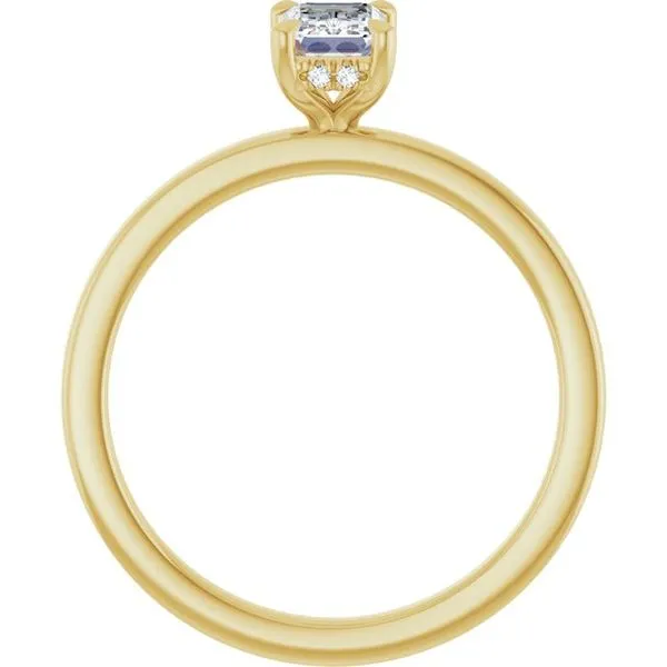 Claw-Prong Hidden Halo-Style Engagement Ring Image 2 Northwood Jewelers Northwood, OH