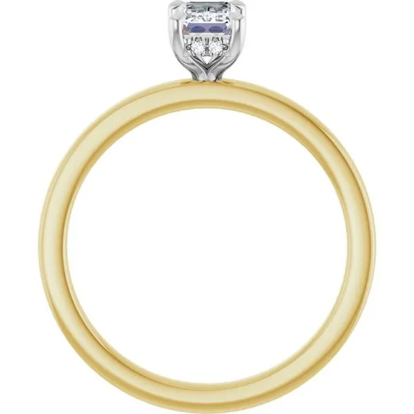 Claw-Prong Hidden Halo-Style Engagement Ring Image 2 Clater Jewelers Louisville, KY