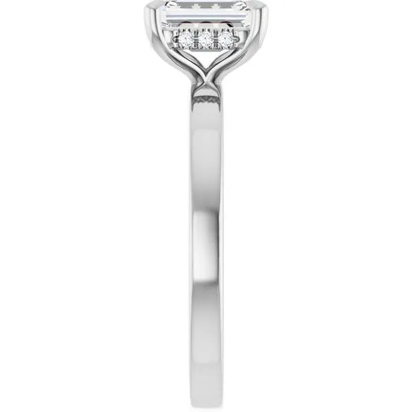 Claw-Prong Hidden Halo-Style Engagement Ring Image 4 Stuart Benjamin & Co. Jewelry Designs San Diego, CA