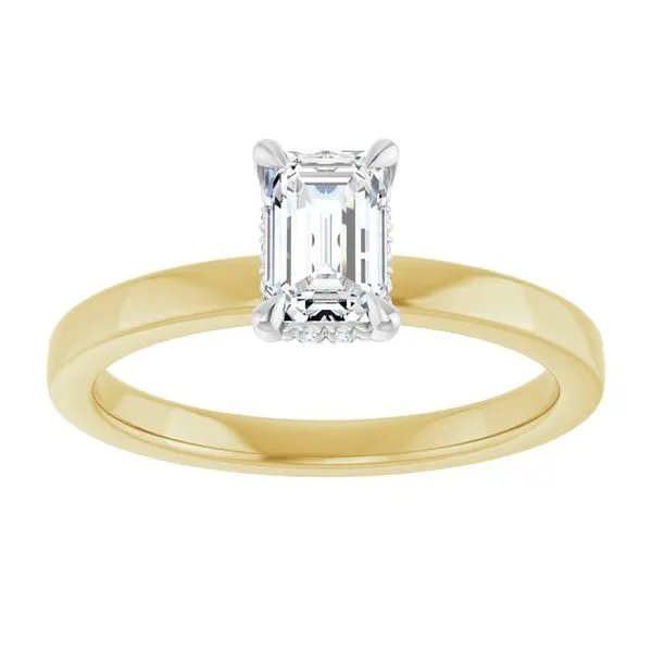 Claw-Prong Hidden Halo-Style Engagement Ring Image 3 Raleigh Diamond Fine Jewelry Raleigh, NC