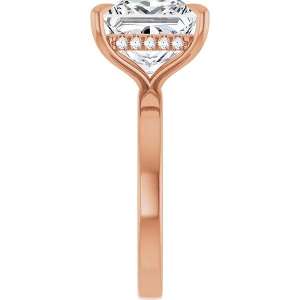 Claw-Prong Hidden Halo-Style Engagement Ring Image 4 Ocean View Jewelers Millville, DE