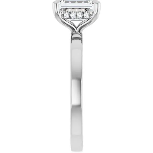 Claw-Prong Hidden Halo-Style Engagement Ring Image 4 Futer Bros Jewelers York, PA