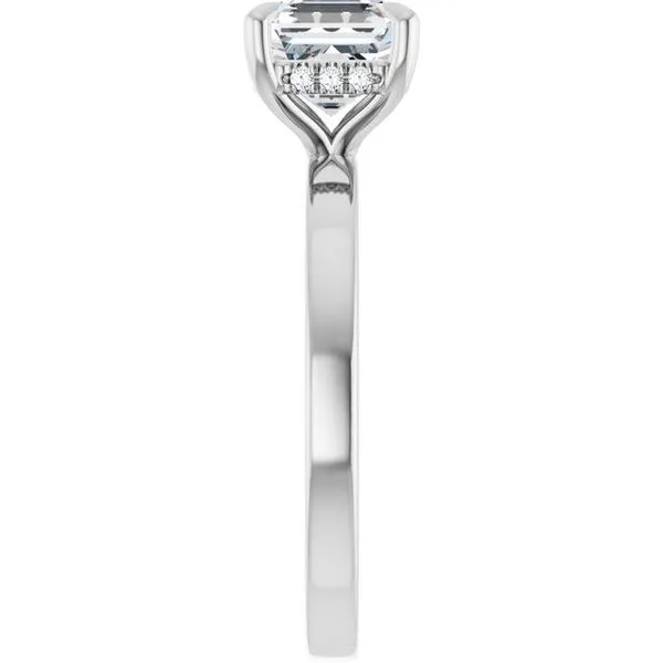 Claw-Prong Hidden Halo-Style Engagement Ring Image 4 Mark Jewellers La Crosse, WI