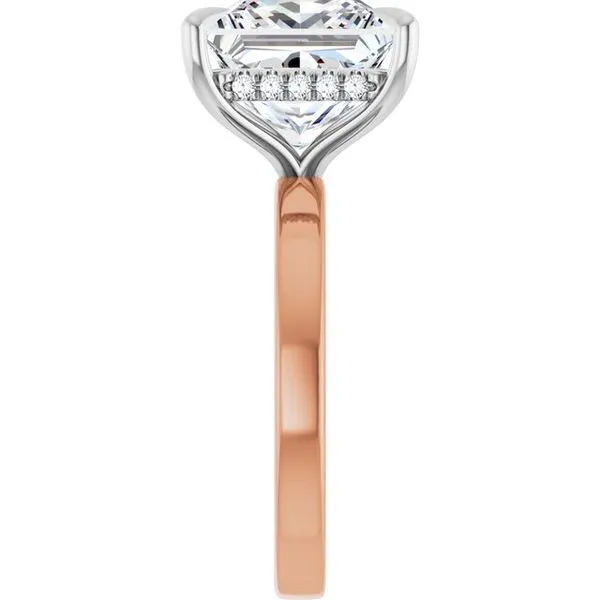 Claw-Prong Hidden Halo-Style Engagement Ring Image 4 JF Jones Jewelers Rochester, NY