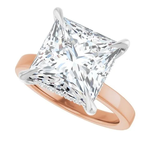 Claw-Prong Hidden Halo-Style Engagement Ring Image 5 Futer Bros Jewelers York, PA