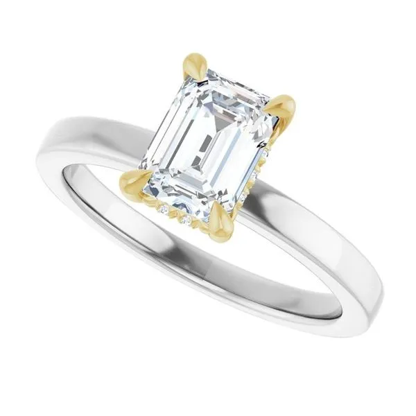 Claw-Prong Hidden Halo-Style Engagement Ring Image 5 Mark Jewellers La Crosse, WI
