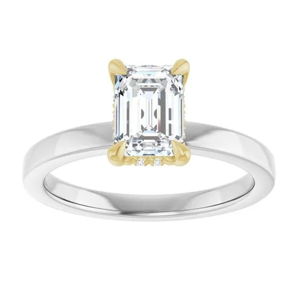 Claw-Prong Hidden Halo-Style Engagement Ring Image 3 Redlands Jewelers Redlands, CA