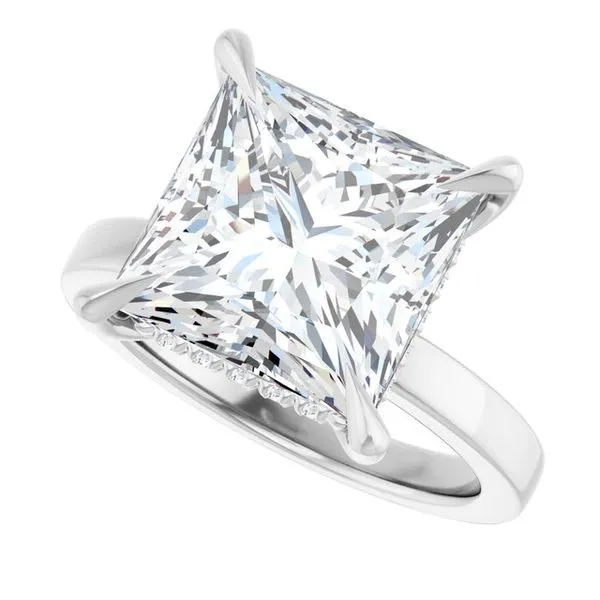 Claw-Prong Hidden Halo-Style Engagement Ring Image 5 Jimmy Smith Jewelers Decatur, AL