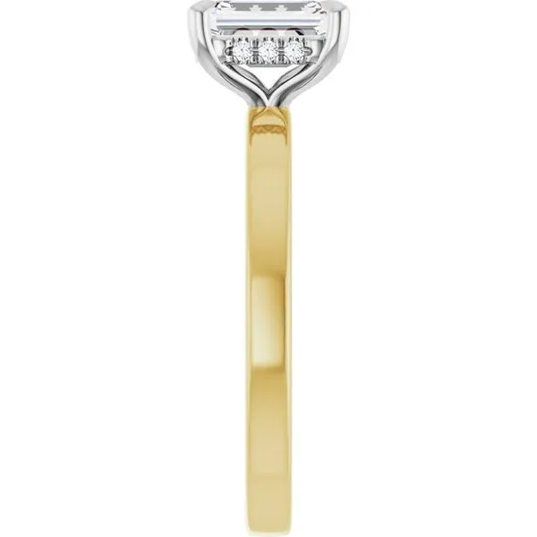 Claw-Prong Hidden Halo-Style Engagement Ring Image 4 Northwood Jewelers Northwood, OH