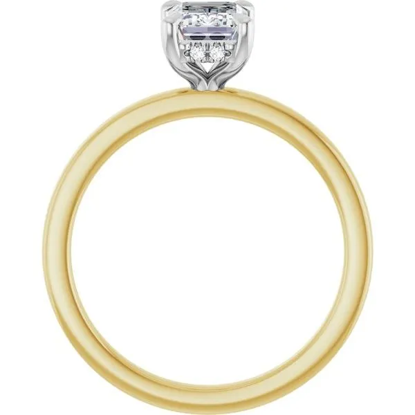 Claw-Prong Hidden Halo-Style Engagement Ring Image 2 Arezzo Jewelers Elmwood Park, IL