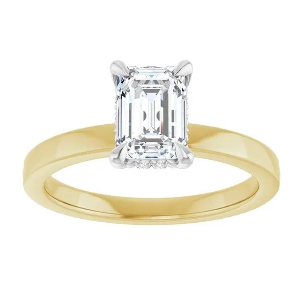 Claw-Prong Hidden Halo-Style Engagement Ring Image 3 Clater Jewelers Louisville, KY