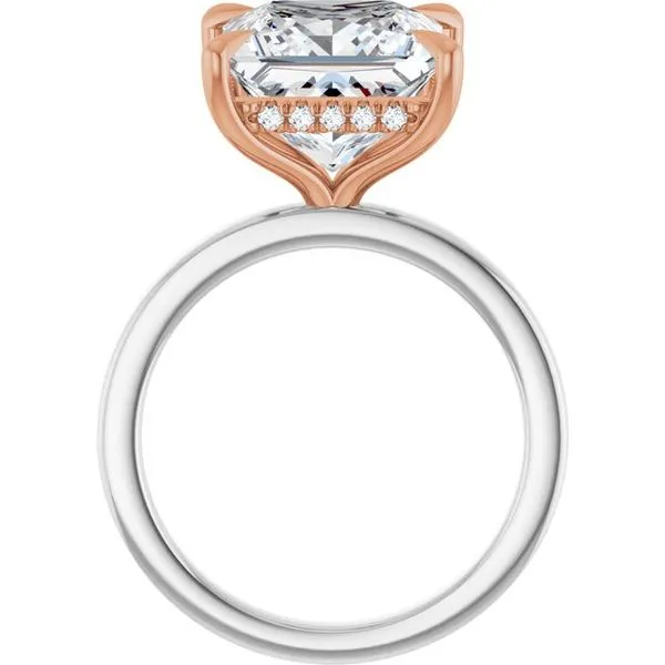Claw-Prong Hidden Halo-Style Engagement Ring Image 2 Clater Jewelers Louisville, KY