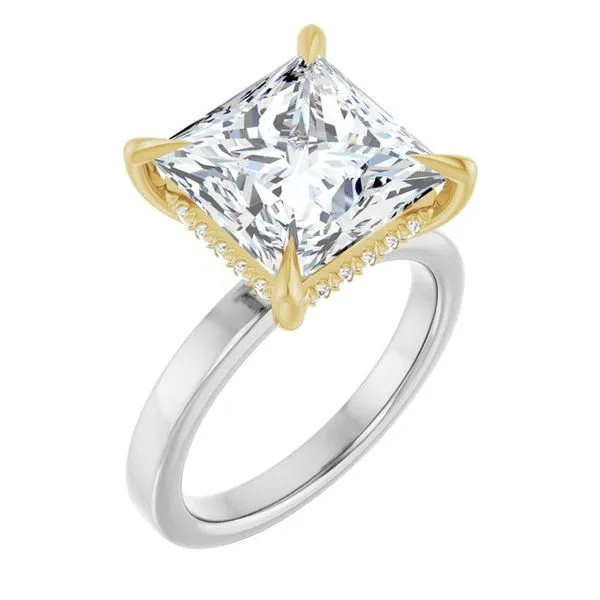 Claw-Prong Hidden Halo-Style Engagement Ring Raleigh Diamond Fine Jewelry Raleigh, NC