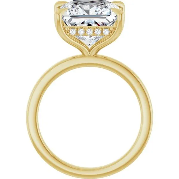 Claw-Prong Hidden Halo-Style Engagement Ring Image 2 Clater Jewelers Louisville, KY