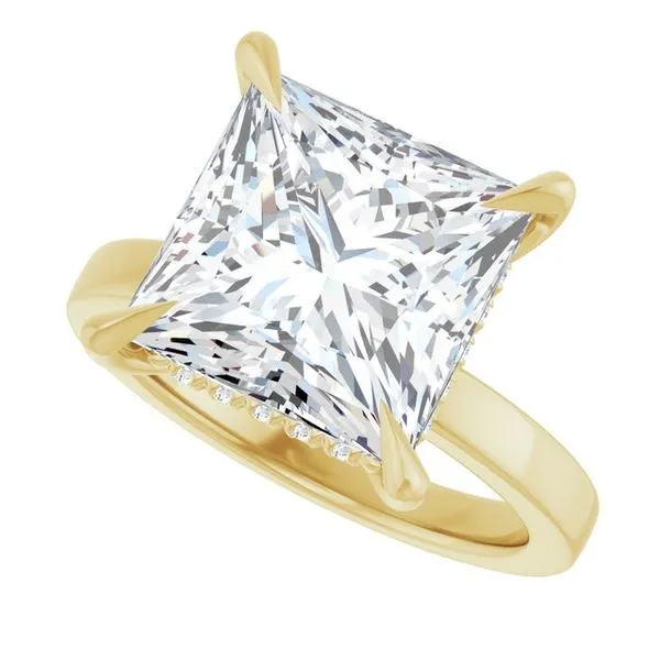 Claw-Prong Hidden Halo-Style Engagement Ring Image 5 Morin Jewelers Southbridge, MA