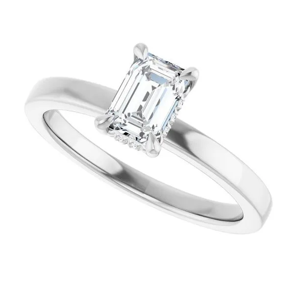 Claw-Prong Hidden Halo-Style Engagement Ring Image 5 Shipley's Fine Jewelry Hampstead, MD