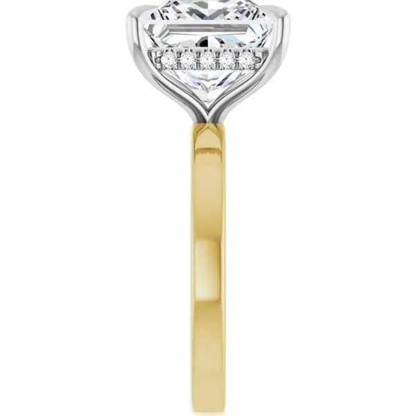 Claw-Prong Hidden Halo-Style Engagement Ring Image 4 Clater Jewelers Louisville, KY