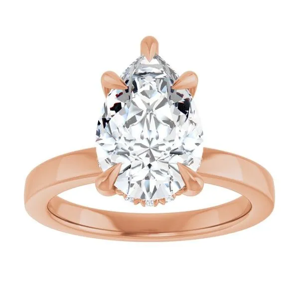 Claw-Prong Hidden Halo-Style Engagement Ring Image 3 Paul James Jewelers Angels Camp, CA