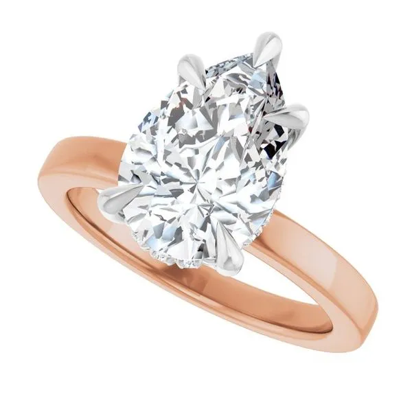 Claw-Prong Hidden Halo-Style Engagement Ring Image 5 Shipley's Fine Jewelry Hampstead, MD