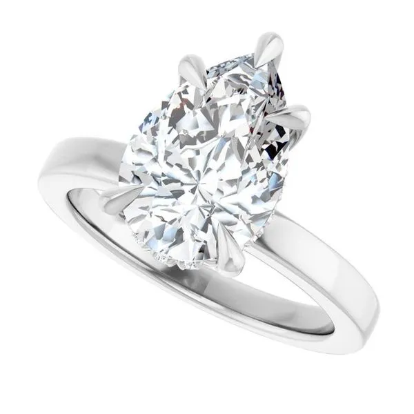 Claw-Prong Hidden Halo-Style Engagement Ring Image 5 Jimmy Smith Jewelers Decatur, AL