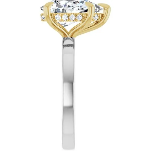 Claw-Prong Hidden Halo-Style Engagement Ring Image 4 JF Jones Jewelers Rochester, NY