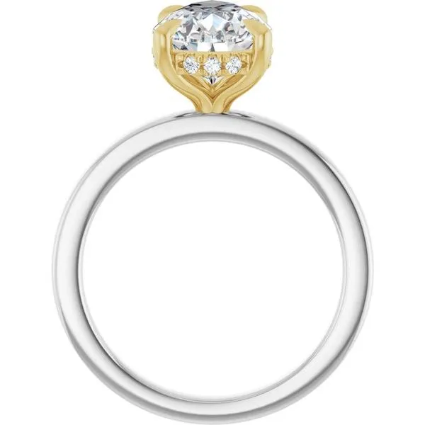 Claw-Prong Hidden Halo-Style Engagement Ring Image 2 Mark Jewellers La Crosse, WI