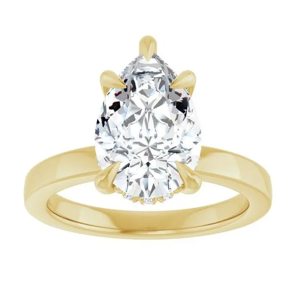 Claw-Prong Hidden Halo-Style Engagement Ring Image 3 Jimmy Smith Jewelers Decatur, AL