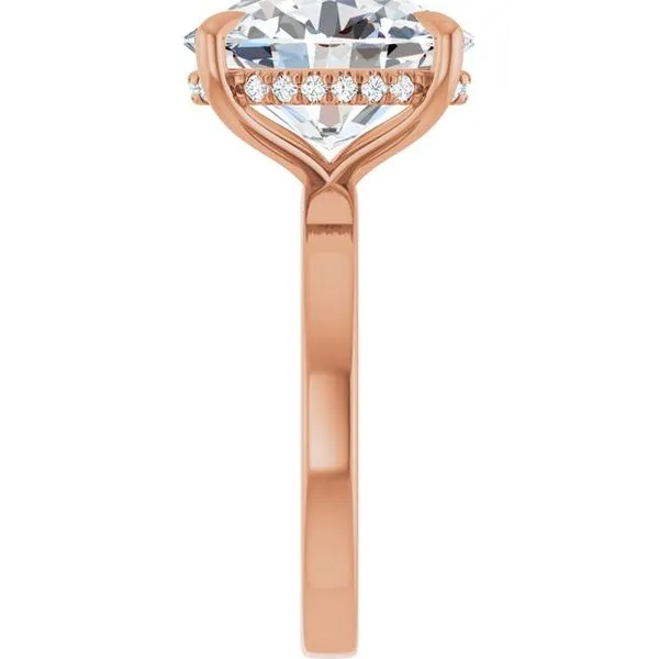 Claw-Prong Hidden Halo-Style Engagement Ring Image 4 J. Thomas Jewelers Rochester Hills, MI