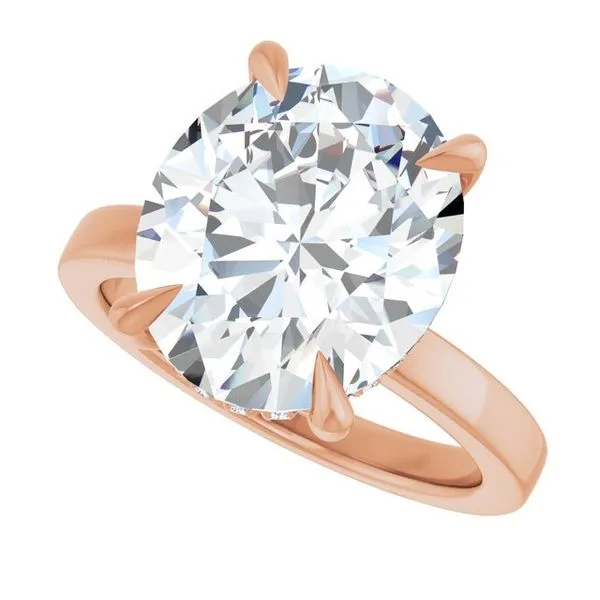 Claw-Prong Hidden Halo-Style Engagement Ring Image 5 J. Thomas Jewelers Rochester Hills, MI