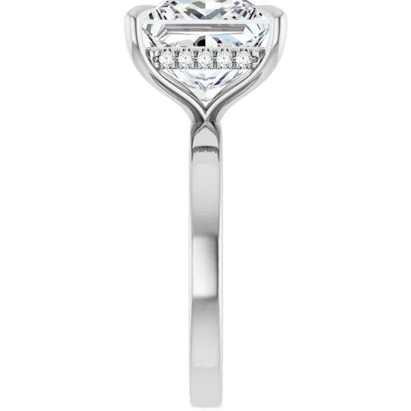 Claw-Prong Hidden Halo-Style Engagement Ring Image 4 J. West Jewelers Round Rock, TX