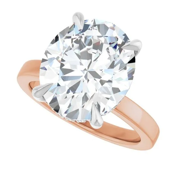 Claw-Prong Hidden Halo-Style Engagement Ring Image 5 J. Thomas Jewelers Rochester Hills, MI