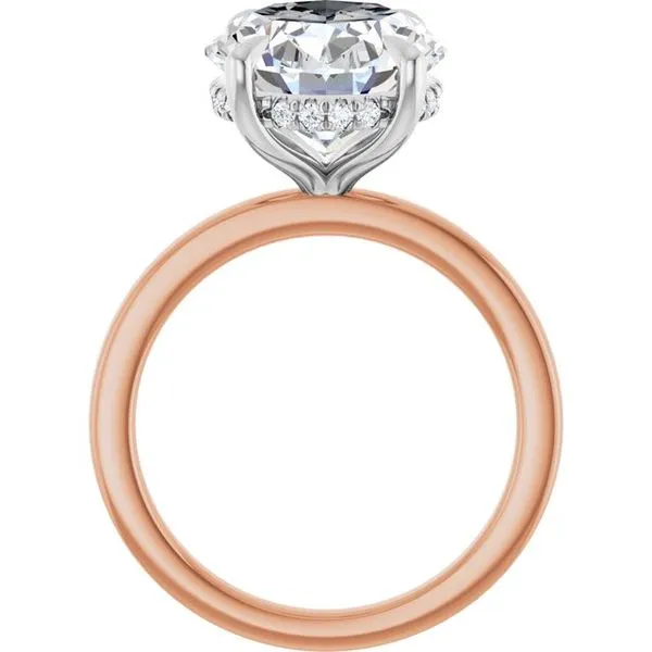 Claw-Prong Hidden Halo-Style Engagement Ring Image 2 Shipley's Fine Jewelry Hampstead, MD