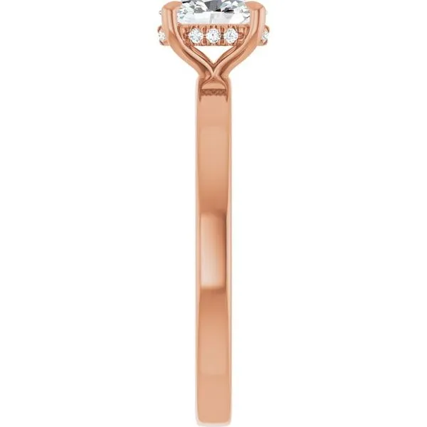 Claw-Prong Hidden Halo-Style Engagement Ring Image 4 Futer Bros Jewelers York, PA